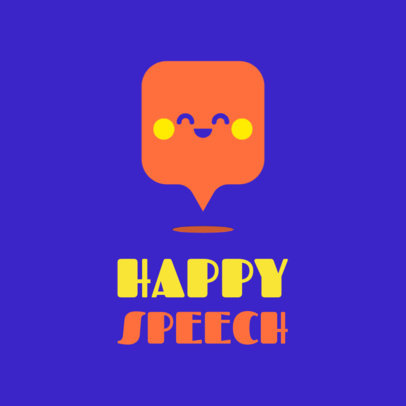 Online Logo Creator with a Happy Chat Box