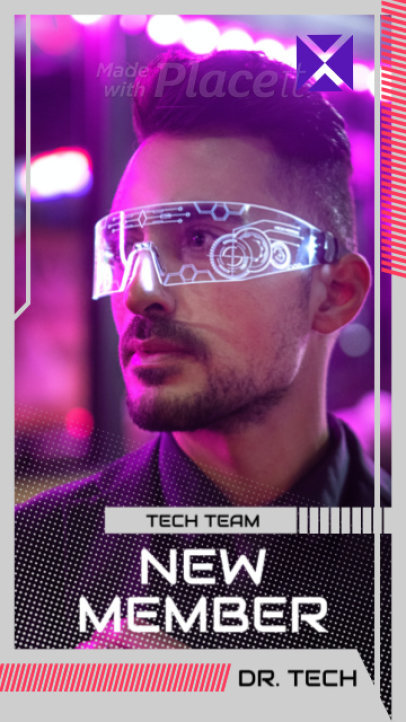 Gaming Instagram Story Video Creator to Announce a New Member 