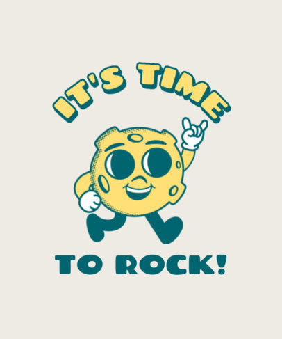 Quote T-Shirt Design Maker Featuring a Meteorite