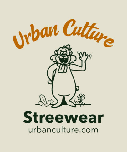 T-Shirt Design Maker Featuring a Character Inspired by Vintage Cartoons