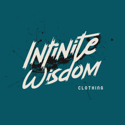 Graffiti Logo Template for a Clothing Brand Featuring Paint Dripping