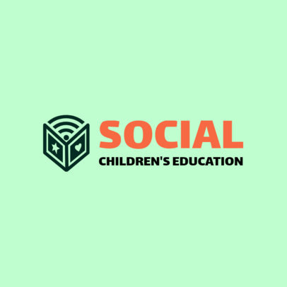 Education Logo Maker for a Children's Online School