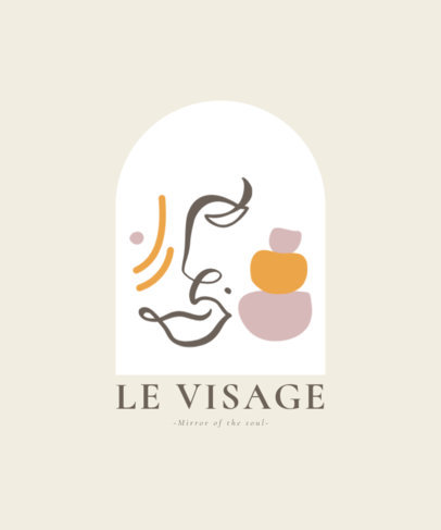 T-Shirt Design Maker Featuring Abstract Face Illustrations 