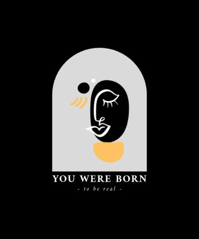 T-Shirt  Design Generator Featuring Beautiful Abstract Illustrations 