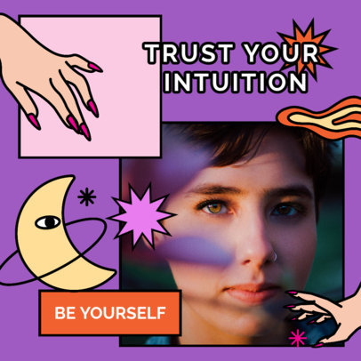 Instagram Post Template Featuring Mystic Graphics 