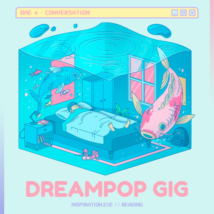 Placeit - Dreamy Album Cover Design Template for Electro-Pop Music