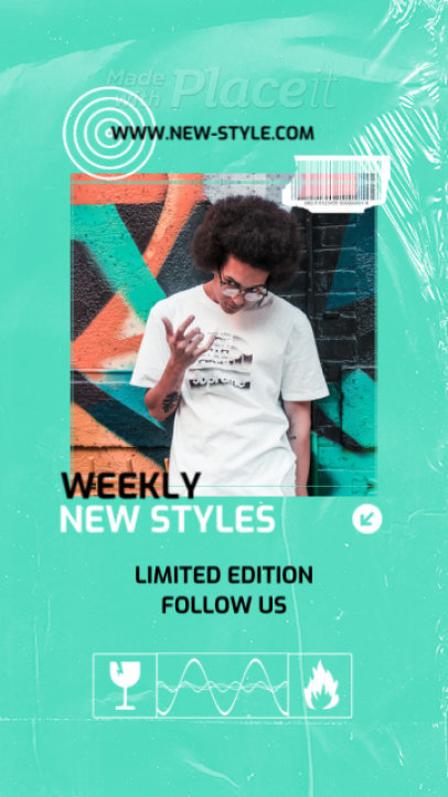 Instagram Story Video Template for a Limited Streetwear Line 2499-el1