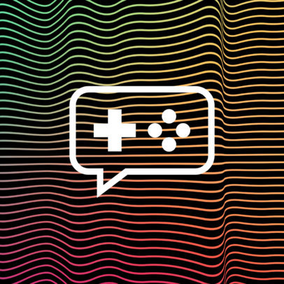 Patreon Profile Picture Design Maker Featuring a Wavy Background Pattern 3400-el1