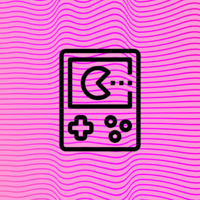 Patreon Profile Picture Design Generator Featuring a Retro Gaming Console Clipart 3400e-el1