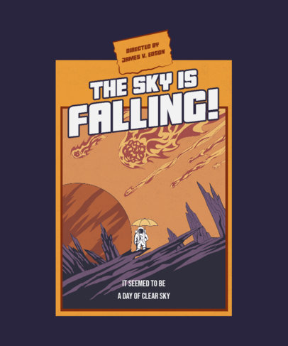 T-Shirt Design Maker Featuring a Sci-Fi Vignette 3382d-el1