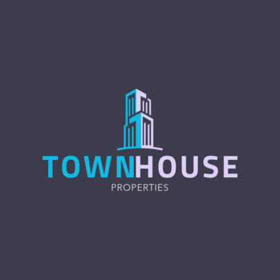 Real Estate Logo Maker Featuring a Modern Building Graphic