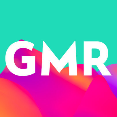 Patreon Profile Picture Template with Abstract Graphics 3396a-el1