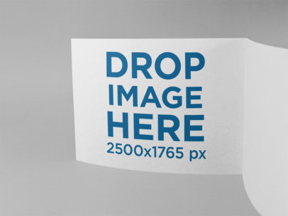 Open Booklet Mockup Standing Against a Solid Background