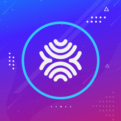 Patreon Profile Picture Template Featuring Abstract Backgrounds 3392a-el1