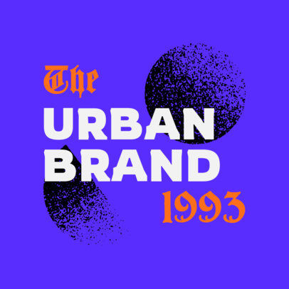 Urban Clothing Brand Logo Template Featuring a Gothic Typography