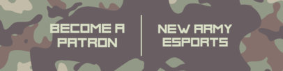 Patreon Cover Design Template Featuring a Camouflage Background 3389a-el1