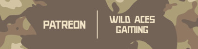 Patreon Cover Design Maker Featuring a Camo Background 3389c-el1