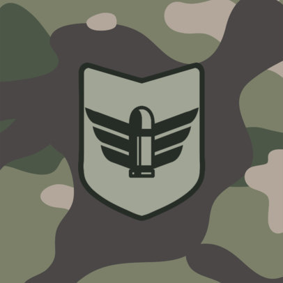 Patreon Profile Picture Creator with a Military Camouflage Aesthetic 3388d-el1