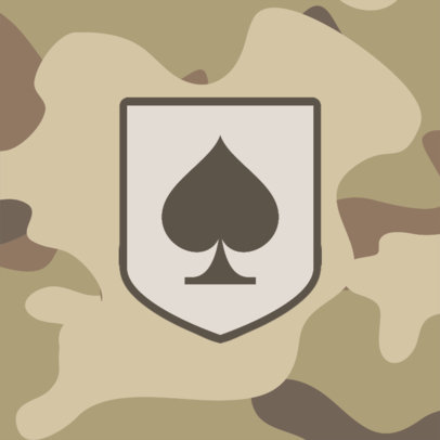 Cool Patreon Profile Picture Template with a Military Theme  3388c-el1