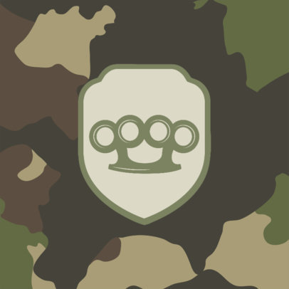 Patreon Profile Picture Generator for Gamers with a Camouflage Background 3388b-el1