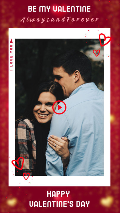 Instagram Story Creator for a Happy Valentine's Day Message 3297g