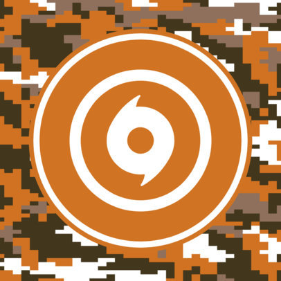 Patreon Profile Picture Template with a Military Aesthetic 3384b-el1
