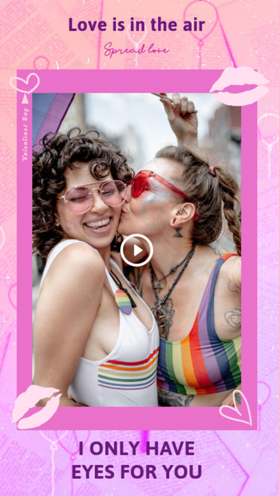 Instagram Story Creator for an LGBT Valentine's Day Dedication 3297d