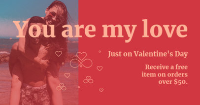 Facebook Post Design Generator for a Valentine's Day Special Promo 