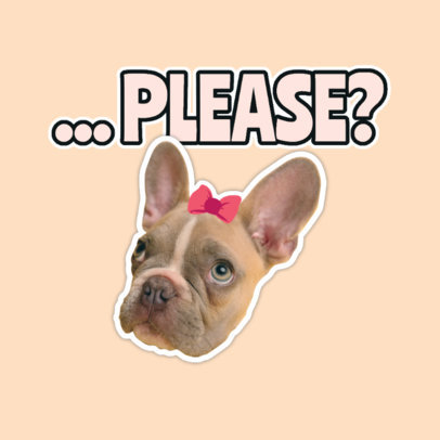 Twitch Emote Logo Maker Featuring a Cute Puppy Clipart 