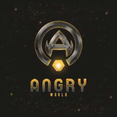 Monogram Logo Maker Featuring a Metallic Effect