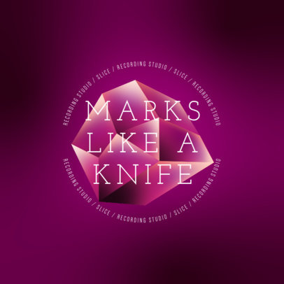 Abstract Logo Maker Featuring Geometric Stones and Modern Typographies 