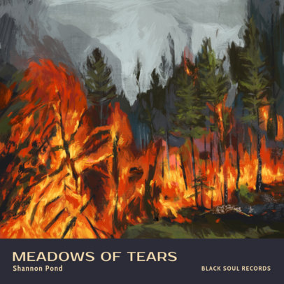 Soul Album Cover Maker Featuring Melancholic Paintings