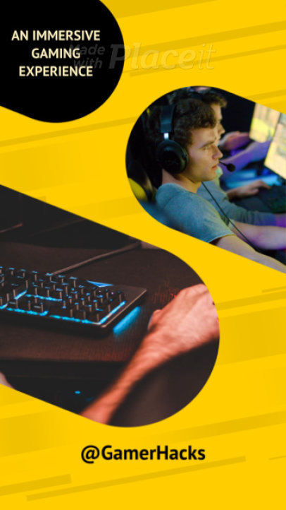 Gaming-Themed Instagram Story Video Generator Featuring Dynamic Animations 