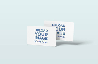 Mockup of Two Credit Cards in a Plain Environment