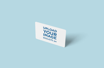 Credit Card Mockup With a Solid Color Background 5039-el1