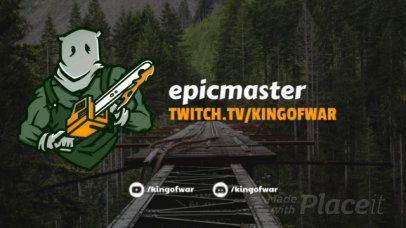 Twitch Starting Soon Screen Video Maker Featuring an Animated Character