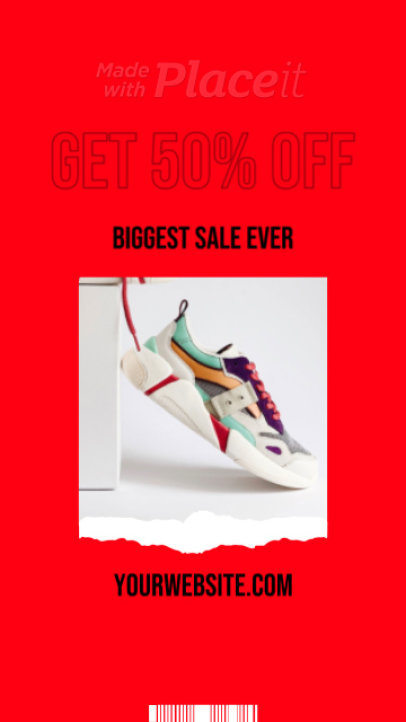 Instagram Story Video Generator for a Fashion Sale Announcement 