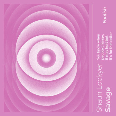 Pop Album Cover Maker Featuring Risograph Effects