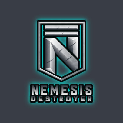 Monogram Gaming Logo Maker with a Metal Effect