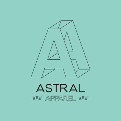 Apparel Brand Logo Generator Featuring Capital Letter Graphics 
