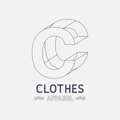 Monogram Logo Template for Apparel Brands 