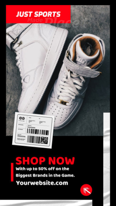 Instagram Story Video Generator for a Sports Clothing Brand 2465a 2694-el1