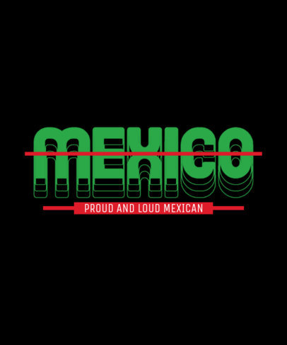 Mexico-Inspired T-Shirt Design Generator with a Cool Font and Layout