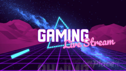 Gaming-Themed Intro Maker Featuring a Vaporwave Aesthetic 2679