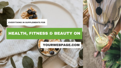 Facebook Cover Video Maker for a Wellness Supplements Brand