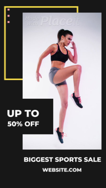 Instagram Story Video Template for a Sports Clothing Brand Sale 