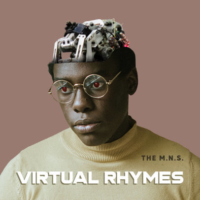 Album Art Maker for Alternative Rock Music Artists Featuring a Collage Aesthetic