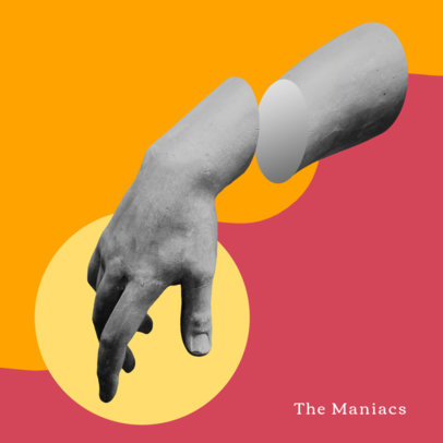 Collage-Styled Album Cover Maker for Indie Rock Bands 3331e