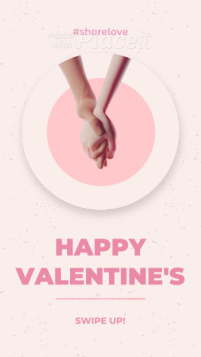 Valentine's Day Instagram Story Video Maker with a 3D Animation