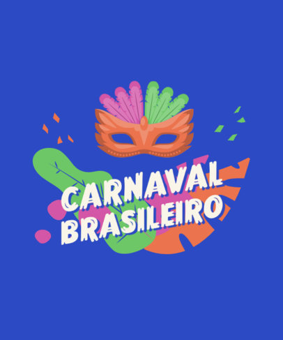 Quote T-Shirt Design Generator Featuring Rio Carnival-Inspired Graphics